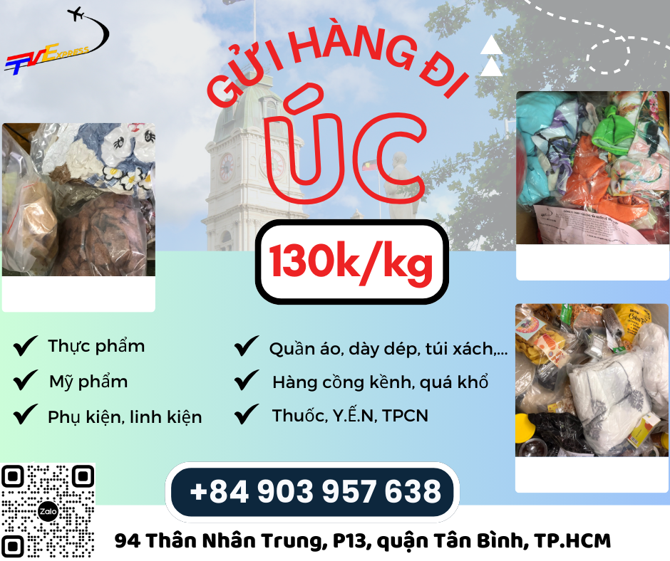 Gửi hàng đi Úc- Tiến Việt Express